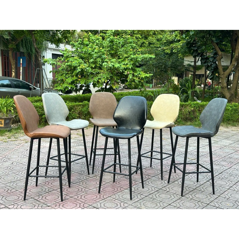 Ghế da quầy bar, lễ tân ( nhắn tin chọn màu)