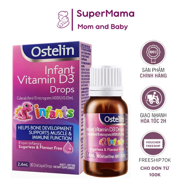 Vitamin D3 Ostelin Liquid 20ml