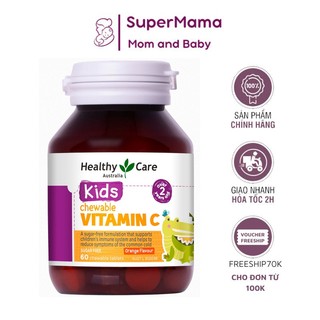 Viên nhai bổ sung kẽm vitamin C cho bé Healthy Care