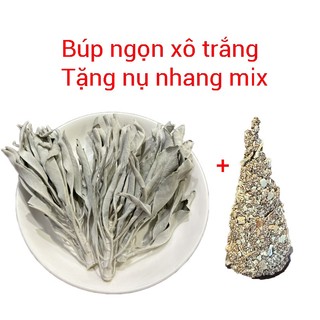 Ngọn Xô Thơm Trắng White Sage Xông Nhà - Thanh Tẩy (Hàng nguyên búp không độn cành)