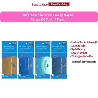 Giấy thấm dầu cotton cao cấp mayan gói 70 tờ, 100 tờ, 200 tờ