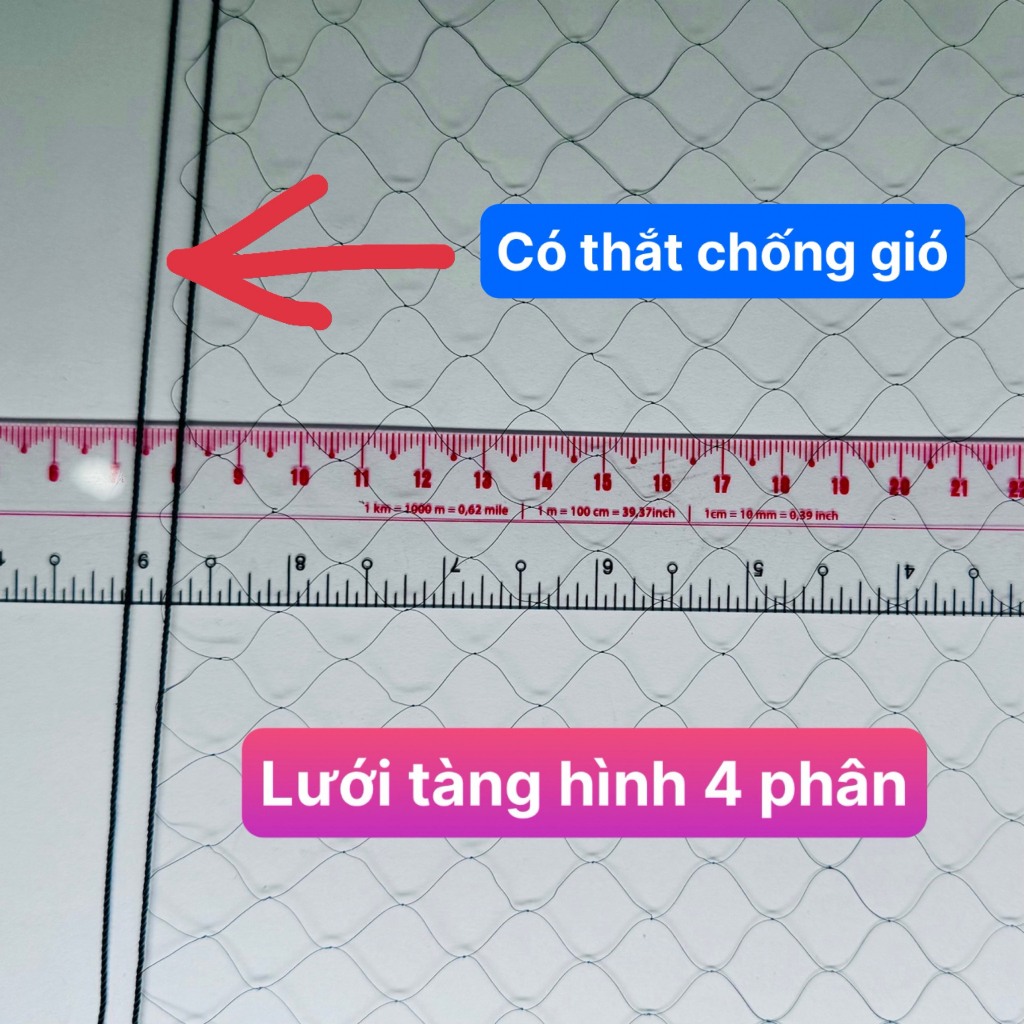 Lưới chim sẻ, lưới chào mào, lưới trao trảo , lưới chim cu tiểu mắt 4 phân - hàng thái lan đã thắt chống gió tàng hình