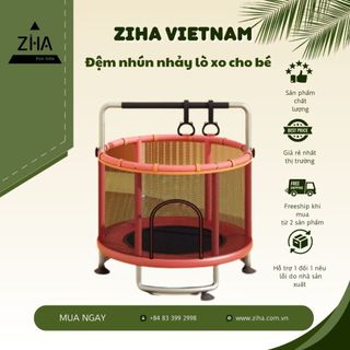 Nhà bóng lò xo nhún nhảy cho bé, đệm lò xo full phụ kiện giúp bé vận động, rèn luyện sức khỏe