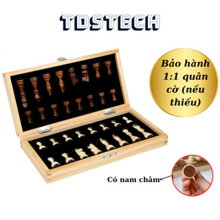 Cờ vua gỗ xuất mỹ bộ cờ vua nam châm gỗ sồi cao cấp, cờ vua thi đấu đủ size cung cấp bởi tdstech
