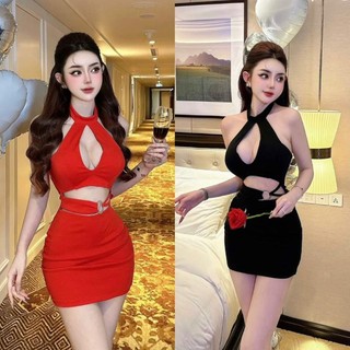 ĐẦM ÔM KHOÉT EO GẮN KHOEN