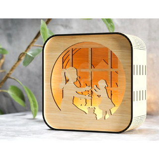 Đèn Decor để bàn, đèn ngủ, đèn trang trí bàn làm việc Shadow Box