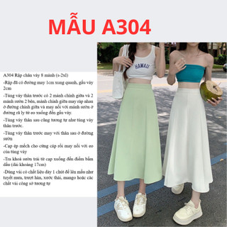 RẬP GIẤY A0 CHÂN VÁY 8 MẢNH-MÃ A304