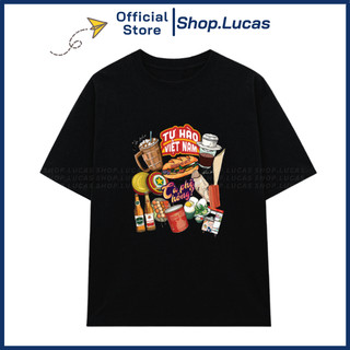Áo Thun TỰ HÀO VIỆT NAM CÀ PHÊ HÔNG Unisex Nam Nữ Cotton Cổ Tròn Shop.Lucas