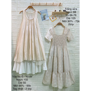 đầm vintage dáng dài đủ kiểu cách