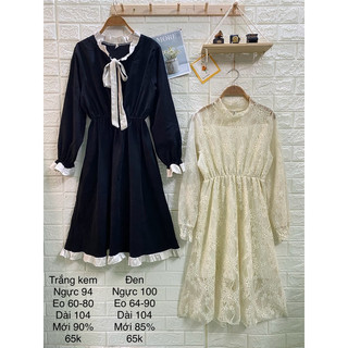 đầm vintage dáng dài đủ kiểu cách