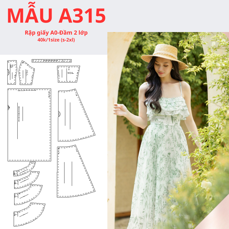 RẬP GIẤY A0 ĐẦM 2 DÂY 2 LỚP -MÃ A315