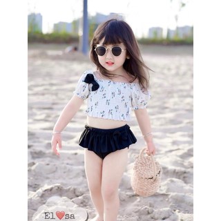 Bikini cho bé gái - SET BIKINI TAY BỒNG Đáng Yêu cho bé từ 1-8 Tuổi