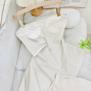 SET ÁO ỐNG CÚP LỆCH TÀ KÈM SHORT