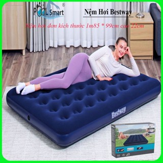 Nệm Hơi, Đệm Hơi Cao Cấp Nhập Khẩu hãng Bestway 1m88 x 99x22cm có kèm bơm điện ,nệm hơi du lịch,nệm văn phòng gấp gọn