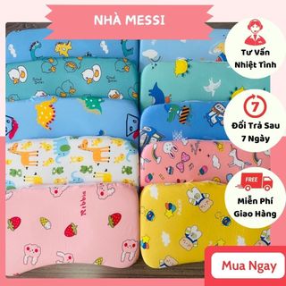 [GIÁ TỐT] Gối cao su non cho bé sơ sinh chống méo bẹp đầu, Gối cho bé đi học mềm mại, êm ái
