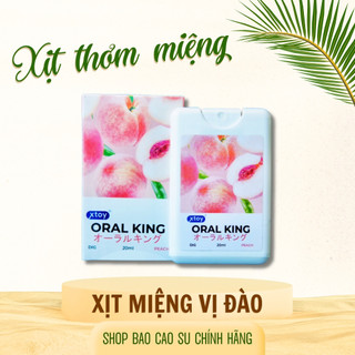 [Sale 50% - Date 06/2026] Xịt thơm miệng XTOY Oral King, hương hoa quả, thơm ngọt, miệng thơm cấp tốc, the mát