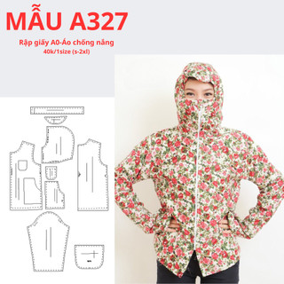 Rập giấy a0 áo chống nắng -mã a327