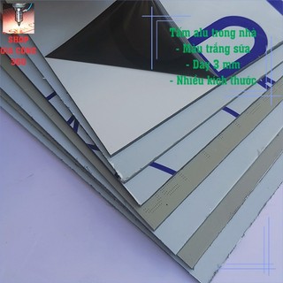 Tấm alu nhựa 3mm: 30x30, 30x40, 30x60, 40x40, 40x40, 60x60cm. Tấm nhôm nhựa làm vách ngăn, mái che.