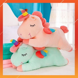 Ngựa bông pony kèm mền
