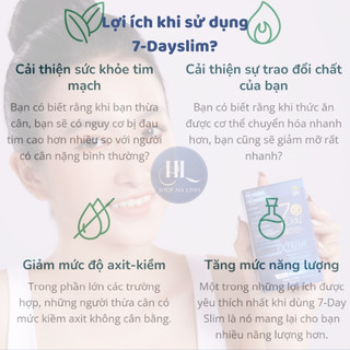 Viên Uống Hỗ Trợ Giảm Nhẹ Mỹ 7 Day Slim  (15 Viên/ 1 Hộp)