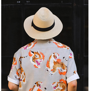Mũ cói đi biển panama cowboy 14 dáng basic