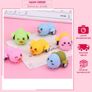 [ 10 cái ] Đồ Chơi Con Rùa Mini  Chạy Cót, Xe Vịt Hoạt Hình Chạy Cót Cho Bé.