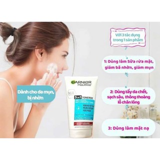 Sữa rửa mặt Garnier 150ml mẫu mới
