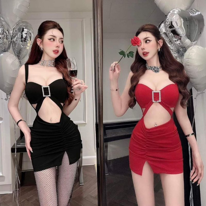 ĐẦM ÔM 2S TAG ĐÁ VÁY NHÚN