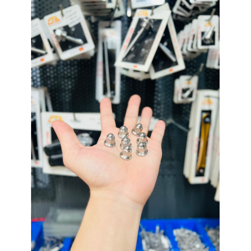 Tán V5 ( Đầu Chùa ) - V3 Inox304 CTS CNC Nguyên Khối