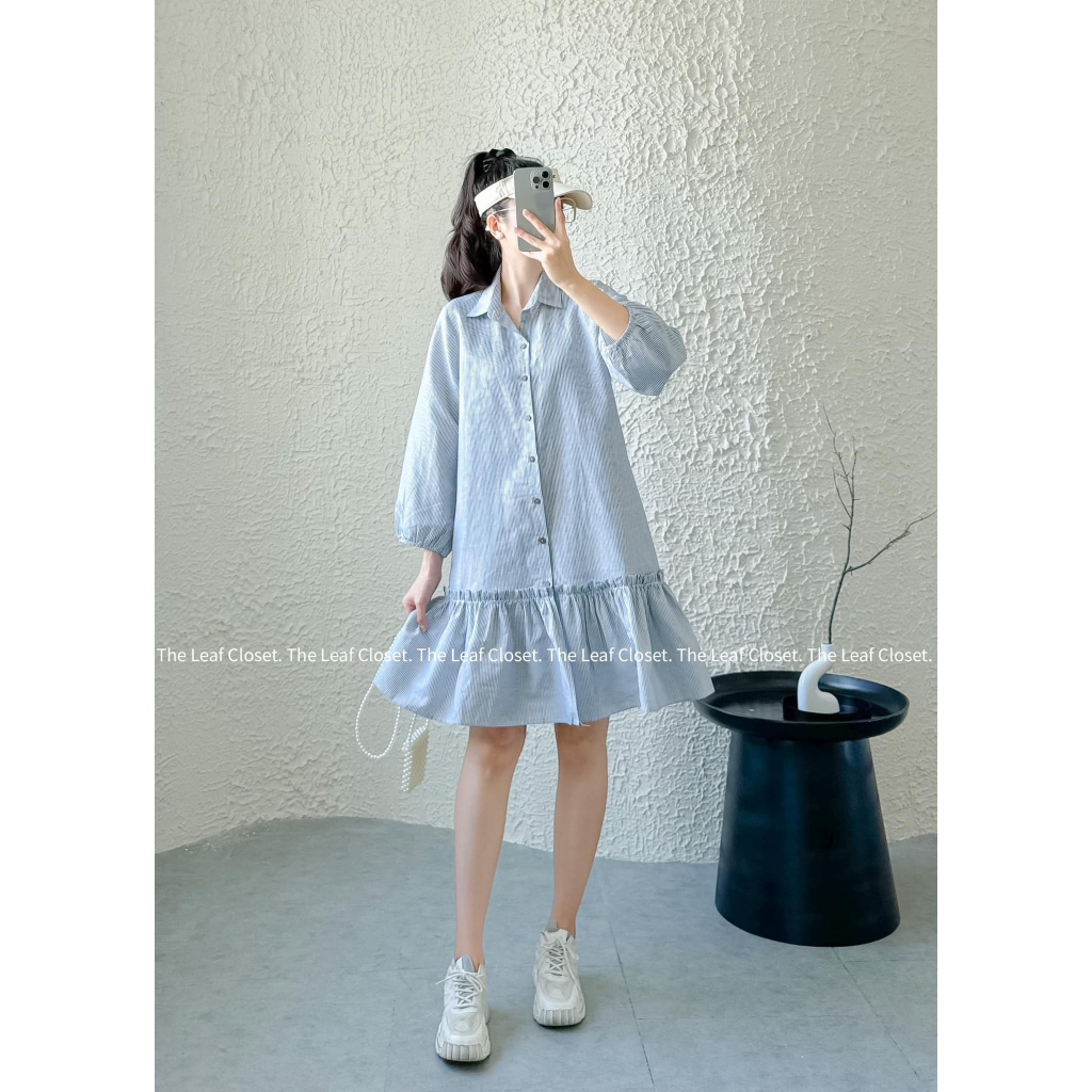 SUMMER COLLECTION - Đầm sơ mi ngắn đuôi cá