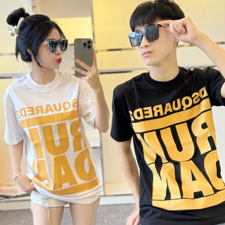  Áo Thun Nam Siêu Cấp DSQ 172 Cổ Tròn Tay Cộc Chất Liệu Cotton 2 Chiều Co Giãn Thấm Hút Tốt Thời Trang Nam 