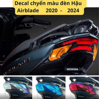 Miếng dán film decal đổi màu đèn hậu đèn xe airblade 2020 - 2024 bảo vệ đèn hậu xe airblade 160. 2020- 2024