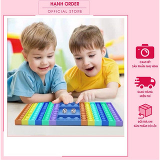 [RẺ VÔ ĐỊCH] Pop it Hai Người Chơi - Bàn Cờ Pop It Kèm Xúc Xắc Vui Nhộn Cho Bé Yêu - Smarthome TOys