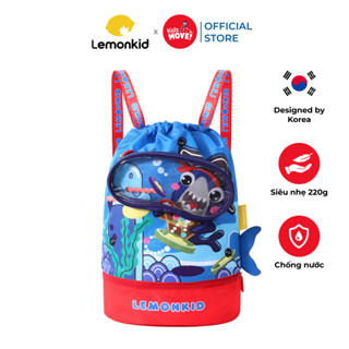 Túi đựng đồ bơi cho bé du lịch, thể thao 3D Lemonkid, chống nước, siêu nhẹ 220g, có ngăn để giày