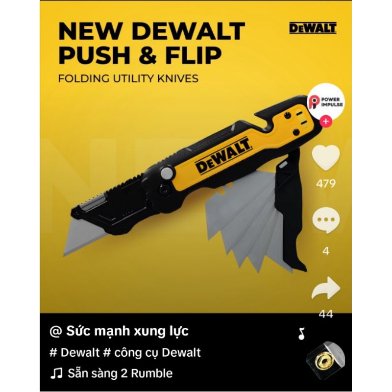 Dao dọc cắt kĩ thuật DEWALT - DWHT10992 chính hãng ( SALE)
