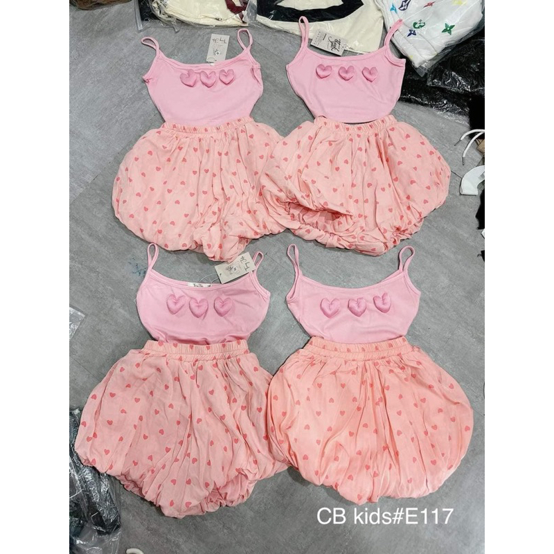 Set chân váy tim siêu xinh