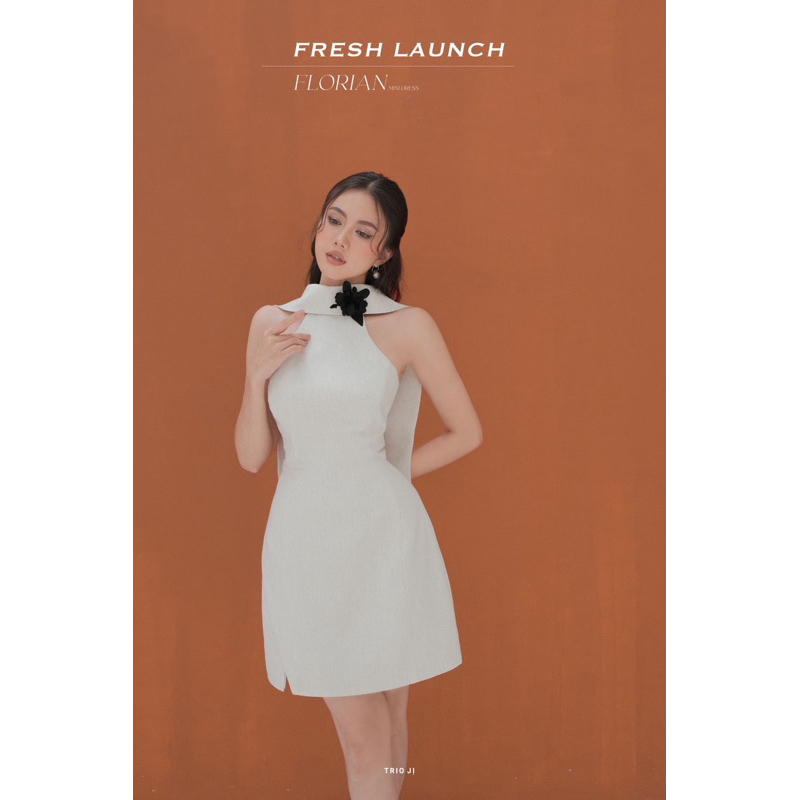 TrioJi Florian Dress Ivory White PASS