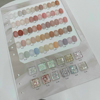 Set sơn thạch 42 màu kèm nhũ (tặng kèm bảng màu cuốn sổ + cặp base top)