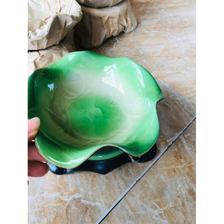 Bát sen thả hoa sen( bát tụ Lộc )có đế kèm