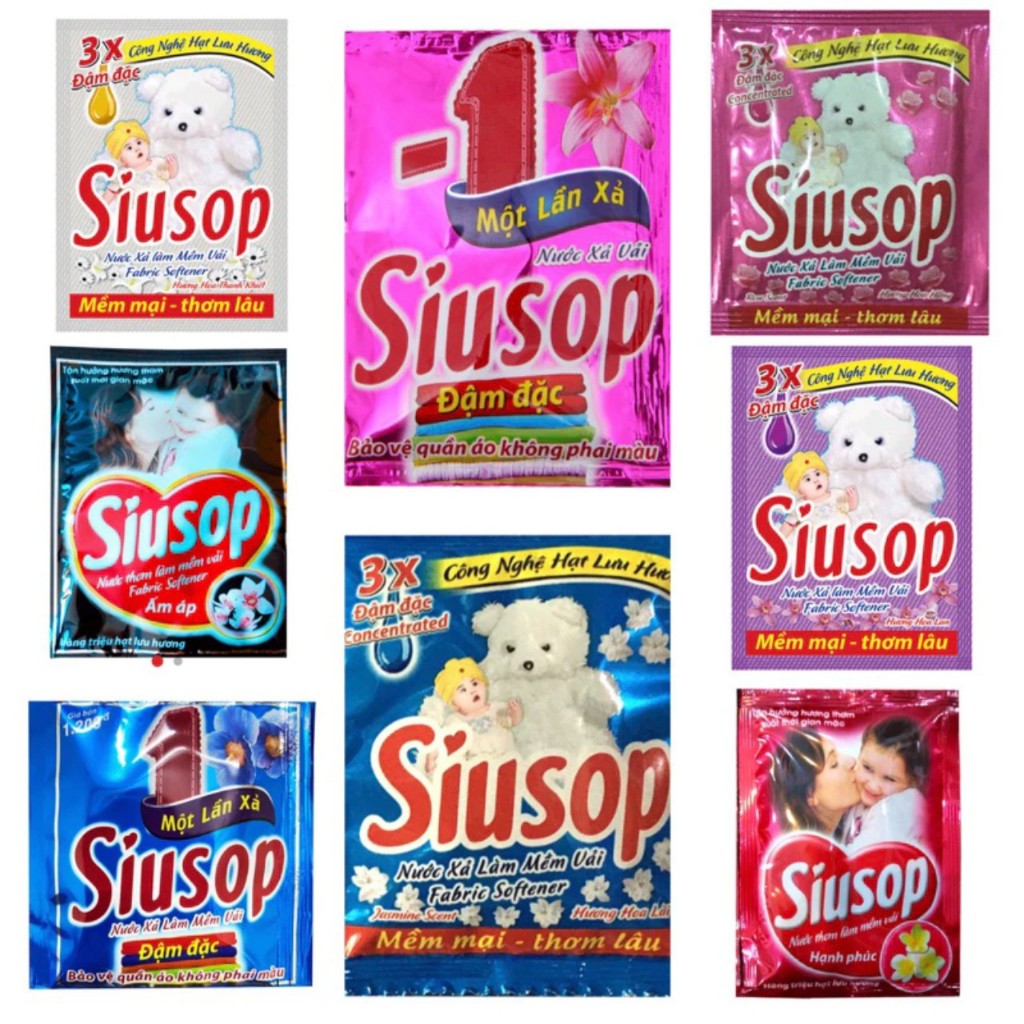 COMBO DÂY Nước xả vải Siusop dây 10 gói