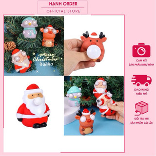 [ Rẻ Vô Địch ] Đồ Chơi Giáng Sinh, Bóp Bong Bóng Hình Người Tuyết, Con Tuần Lộc Và Ông Già Noel.