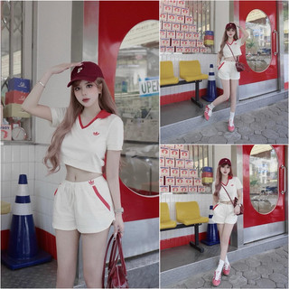Set das viền đỏ crop mpb