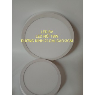 Đèn LED ốp trần nổi 24w tròn vuông