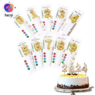  Nến số sinh nhật cao cấp  1 Cây  đèn cầy trang trí bánh kem nến số trang trí bữa tiệc - Dacigi 