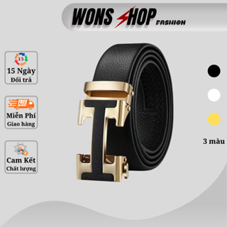 Thắt lưng nam mặt chữ H khóa tự động dây da mềm cao cấp hàn quốc nịt nam M4 thời trang trẻ trung học sinh công sở giá rẻ