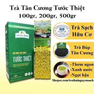 Trà tân cương tước thiệt - trà thái nguyên tôm nõn tân cương xanh chính hãng 100gr, 200gr, 500gr