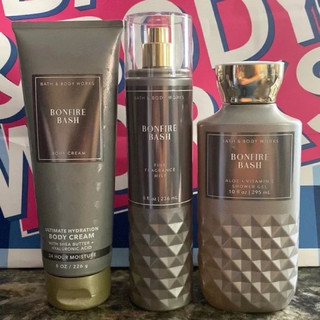Auth_full size xịt thơm body mist bonfire bash usa bbw