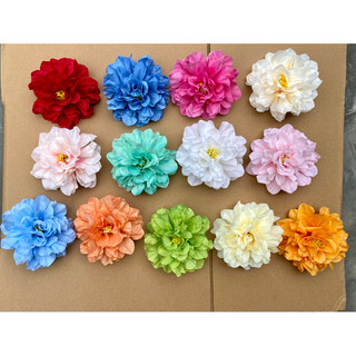 Đầu bông hoa cúc xoăn - size 9cm - hoa lụa - hoa giả trang trí oản tài lộc-tiệc cưới