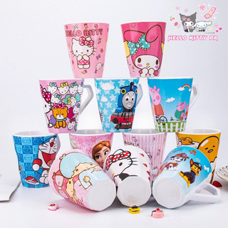 Ly có quai - ống hút HelloKitty - Doremon Doraemon - Melody