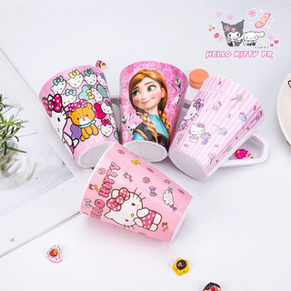 Ly có quai - ống hút HelloKitty - Doremon Doraemon - Melody